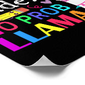 Poster 2e année No Prob-llama Enseignant Premier jour (Coin)