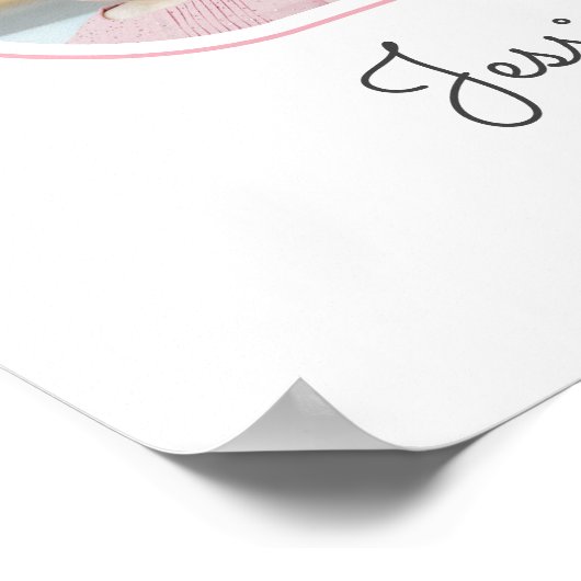 Poster 2e anniversaire Numéro 2 photo Collage de photos N (Coin)