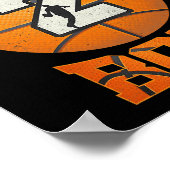 Poster .2e anniversaire tenue garçon basket-ball deuxième (Coin)