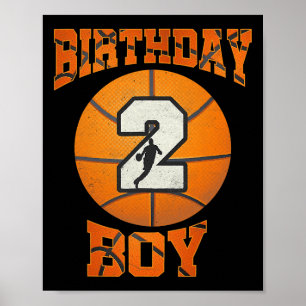 Poster 2e anniversaire tenue garçon Bysketbyll 2e année O