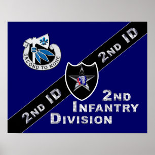 Poster 2e division d'infanterie "Indianhead Division"
