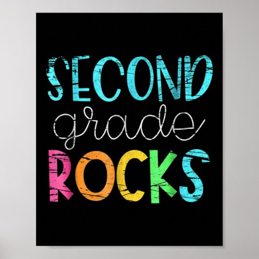 Poster 2e équipe d'enseignants - Rocks de deuxième année (Devant)