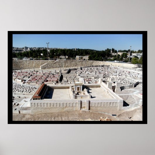Poster 2ème Beis HaMikdash (Temple Saint à Jérusalem) (Devant)