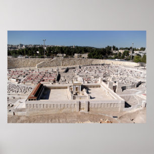 Poster 2ème Beis HaMikdash (temple saint dans Yerusalem)