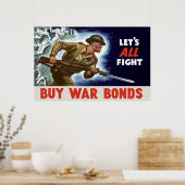 Poster 2ÈME GUERRE MONDIALE — Acheter des obligations de (Cuisine)