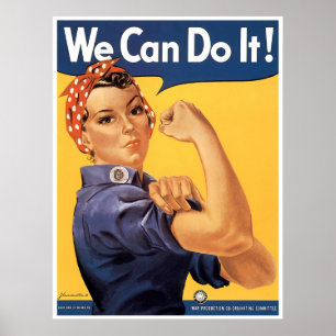 Poster 2ème guerre mondiale Classique Nous Pouvons Le Fai