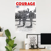 Poster 2ÈME GUERRE MONDIALE COURAGE - Équipe d'Avenger TB (Bureau à domicile)