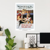 Poster 2ÈME GUERRE MONDIALE "Croyez-vous, Pouvez-v (Bureau à domicile)