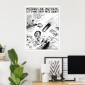 Poster 2ÈME GUERRE MONDIALE — Dessin sur la conservation  (Bureau à domicile)