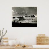 Poster 2ÈME GUERRE MONDIALE Marines attaque Iwo Jima (Cuisine)