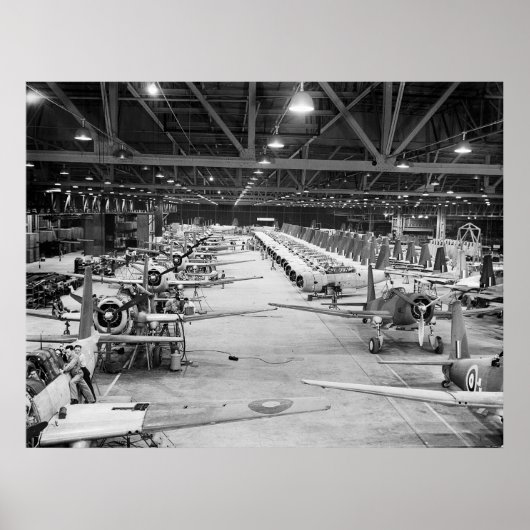 Poster 2ÈME GUERRE MONDIALE Mass Production, 1943 (Devant)