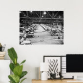 Poster 2ÈME GUERRE MONDIALE Mass Production, 1943 (Bureau à domicile)