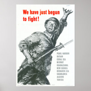 Poster 2ÈME GUERRE MONDIALE Nous venons juste de commence