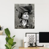 Poster 2ÈME GUERRE MONDIALE Rosie le Riveter (Bureau à domicile)