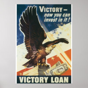Poster 2ème guerre mondiale Victory Loan