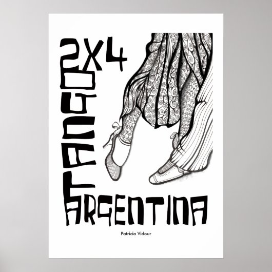 Poster 2x4 Tango Argentine (Devant)