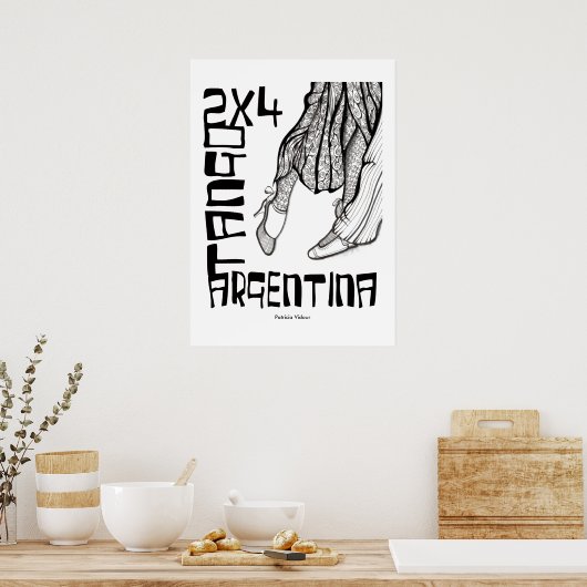 Poster 2x4 Tango Argentine (Cuisine)