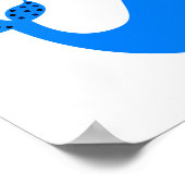 POSTER 307607 GRAPHIQUES DE BALEINE BLEUE DE CARTOON CUTE (Coin)