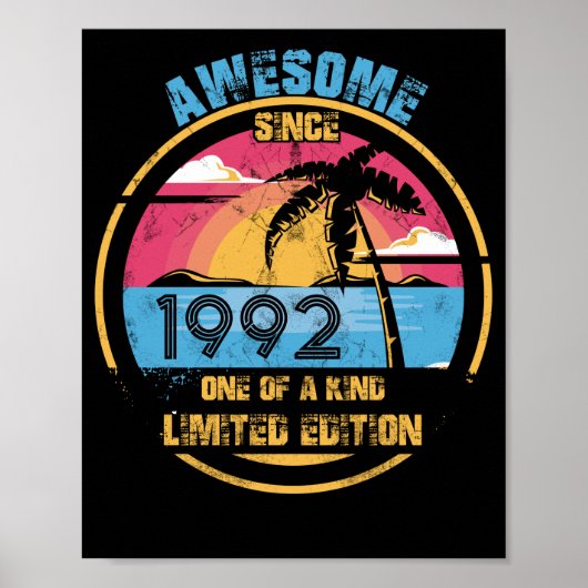 Poster 30 ans Awesome depuis 1992 30e anniversaire (Devant)