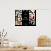 Poster 30 ans mariage anniversaire photo collage modifiab (Cuisine)