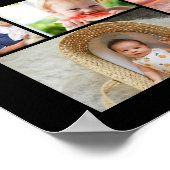 Poster 30 ans mariage anniversaire photo collage modifiab (Coin)