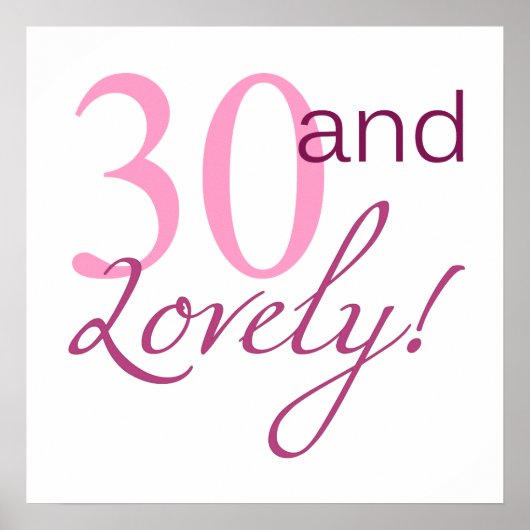 Poster 30 et beaux cadeaux d'anniversaire (Devant)