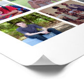 Poster 30 Grille de collage photo - 2 Zones de texte - no (Coin)