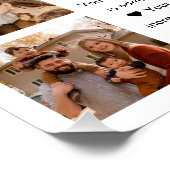 Poster 30 Raisons Nous Vous Aimons Anniversaire Keepsaké  (Coin)