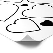 Poster 30 Raisons Nous Vous Aimons Coeurs Anniversaire (Coin)