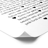 Poster 30 Raisons pour lesquelles je t'aime Collage de 30 (Coin)