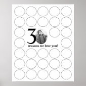 Poster 30 raisons pour lesquelles on t'aime Souvenirs d'a (Devant)