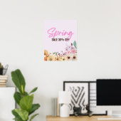 Poster 30% Signe de vente, Promotion de vente de printemp (Bureau à domicile)