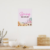 Poster 30% Signe de vente, Promotion de vente de printemp (Cuisine)