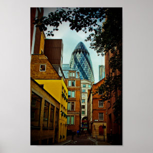 Poster 30 St Mary Ax The Gherkin Londres Angleterre