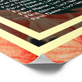 Poster 30 Tableaux Diagramme de siège Tropical Floral Gol (Coin)