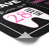 Poster 30e anniversaire Adulte gâteau smash panneau de ta (Coin)