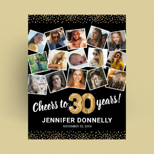 Poster 30e anniversaire Black Gold Photo Party