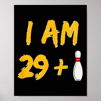 Poster 30e anniversaire Bowling Shirt Bowler Gift Party