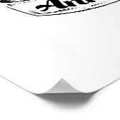 Poster 30e anniversaire de Mariage Fleurs Rose Romantique (Coin)