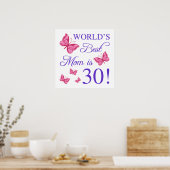 Poster 30e anniversaire pour maman (Cuisine)