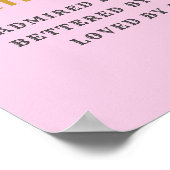 Poster 30th Birthday Born 1993 Ajouter Nom Rose Grey (Coin)