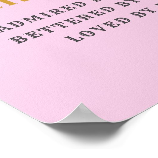 Poster 30th Birthday Born 1993 Ajouter Nom Rose Grey (Coin)