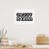 POSTER 31337 H4X0R (Cuisine)