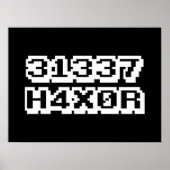 POSTER 31337 H4X0R (Devant)