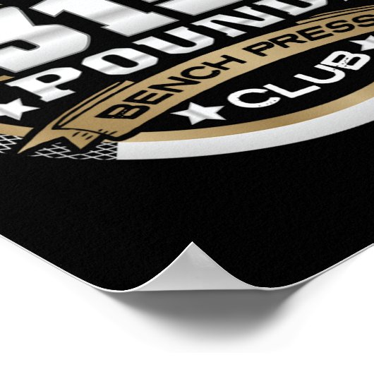 Poster 315 Pound Bench Press Club For Powerlifter Weightl (Coin)