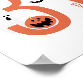 Poster 31 octobre Halloween | Casquette de sorcière éffra (Coin)