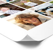 Poster 32 Photo Collage Carré moderne noir et blanc (Coin)