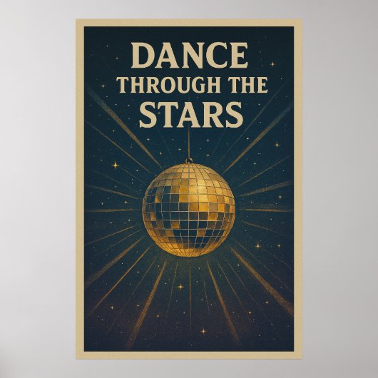 Poster 32, Through the Stars, Art Vintage (Devant)