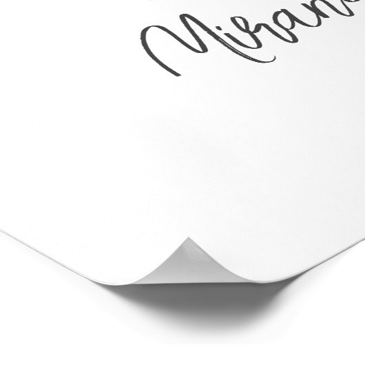 Poster 32e anniversaire Numéro 32 Photo personnalisée Col (Coin)