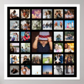 Poster 33 Modèles photo personnalisées personnalisées col (Devant)